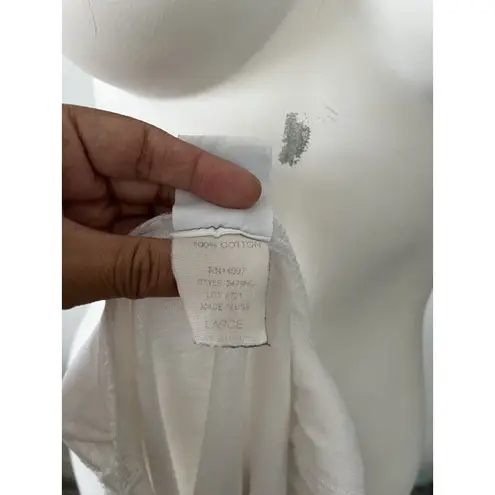 Vintage Emi Sportswear Cotton White Sedona Arizona Embroidered Caterpillar Tank Size L