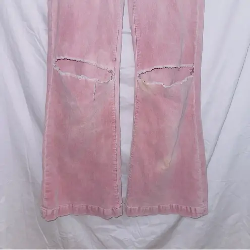 Rolla's  Pink Corduroy High Waisted Eastcoast Flare Leg Pants size US 26