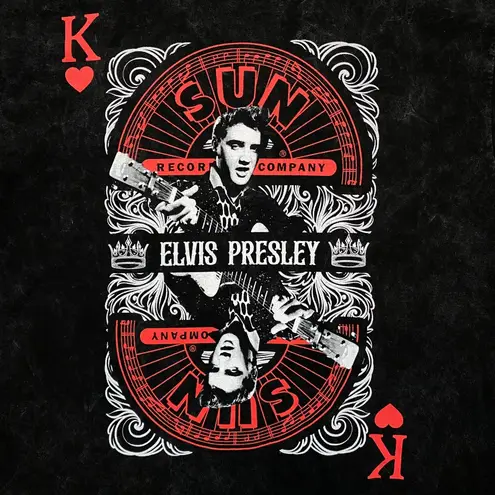 Sun Record Company Elvis Presley Rock Mineral Wash Tee XL