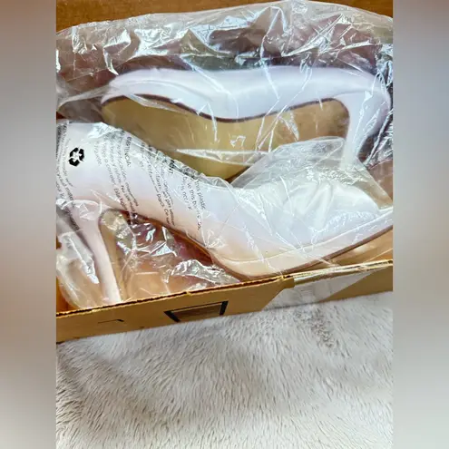 Liz Rene Couture Women's Jacqueline, White Silk Satin, 10.5 US NWT never worn!