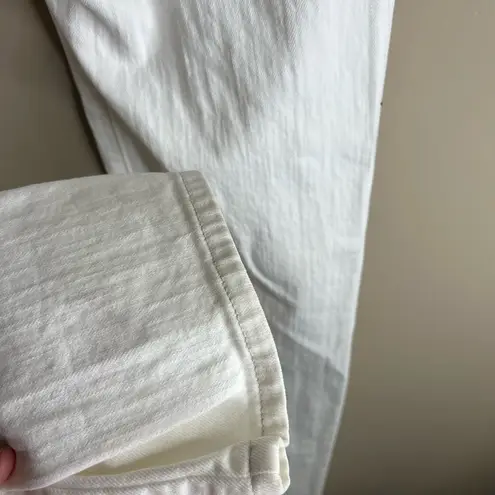 James Jeans white pearl straight leg jeans size 28