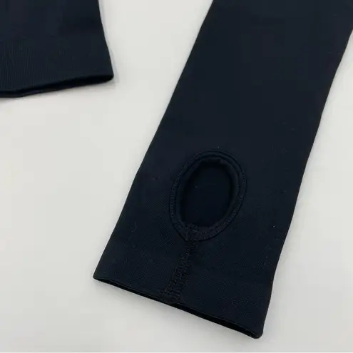 Cosmolle AirWear Long Sleeve Top NWT Athletic Crop Shirt Large Black Thumbholes