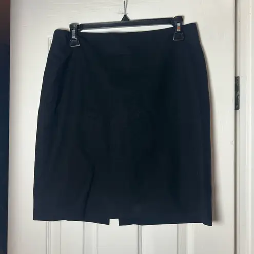 St. John Griffith Gray For Wool Black Pencil Skirt Size 8 Career Academia - Image 2