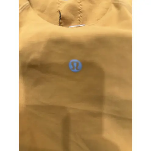 Lululemon Align Bodysuit‎ 8" Size 4 Autumn Orange Tight Fit Bra Cut