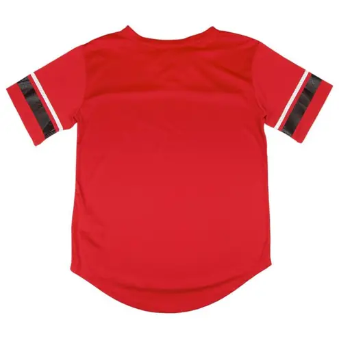 NCAA Captivating Nebraska Cornhuskers Women's Lace Up Team Jersey in Red, Small