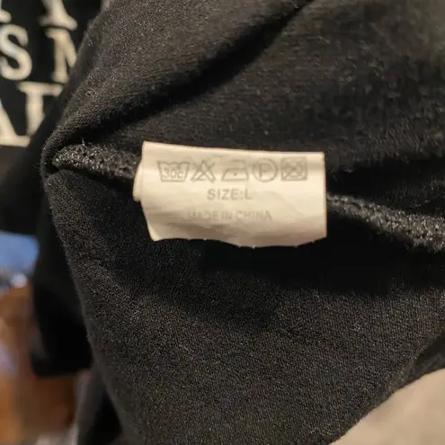 Unbranded Running Late is My Cardio Graphic Funny Tee Shirt Black Size L