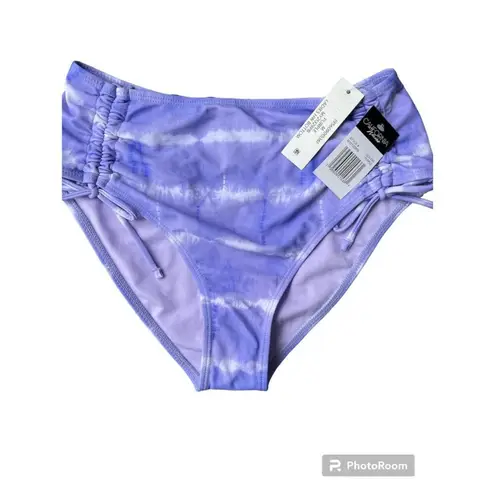 California Waves NWT, Women, , High Waisted Bikini Bottom, Tie-dye, Sz M
