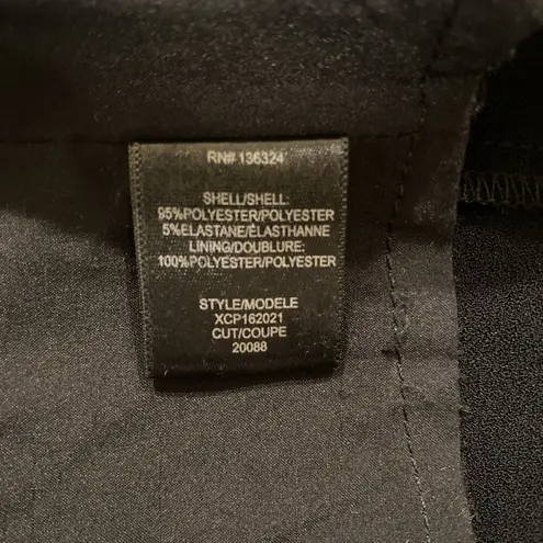 H by Halston Black Flutter Sleeve Bare Shoulder Maxi Dress Size 2