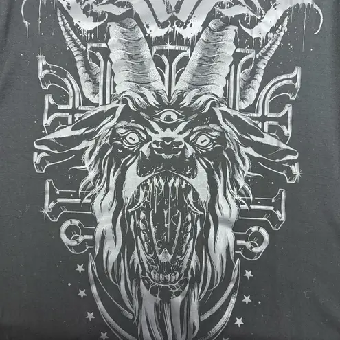 KILLSTAR Bellow Maxi Dress Baphomet Graphic Print Grunge Goth Gothic Punk Black