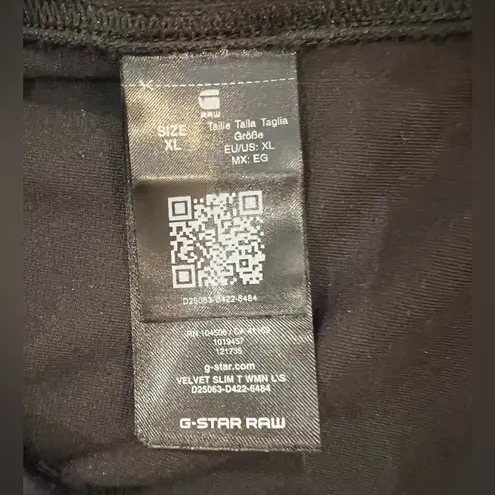 G-Star TIGHT-FITTING VELVET TOP BLACK
Size Xl NWT
