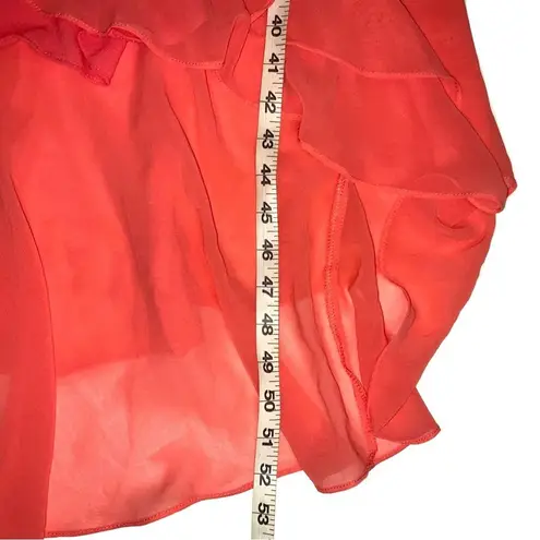 1. State NWT  WildFlower Bouquet High Low Short Sleeve Midi Dress in Cameo Coral L