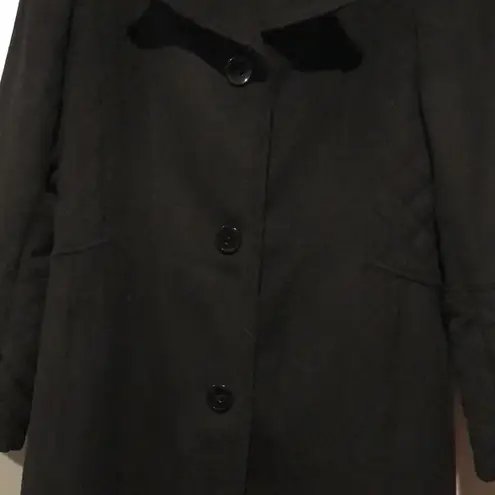 Jones New York  Classic Black Wool Coat