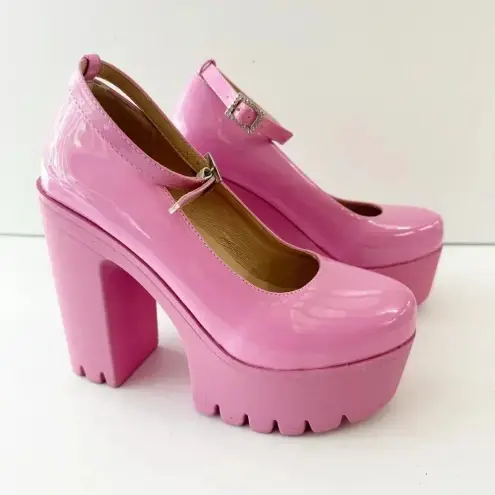 MCKOINE EU 36/US 6 Bubblegum Pink Barbie Platform‎ Chunky Heels Brat