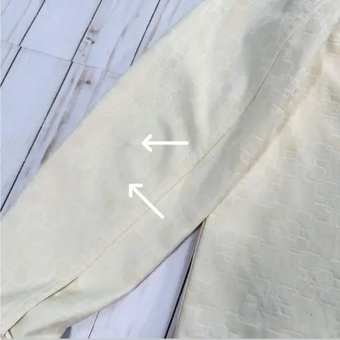 St. John Womens Size Large Vintage Designed Button Long Sleeve Collared Jacket