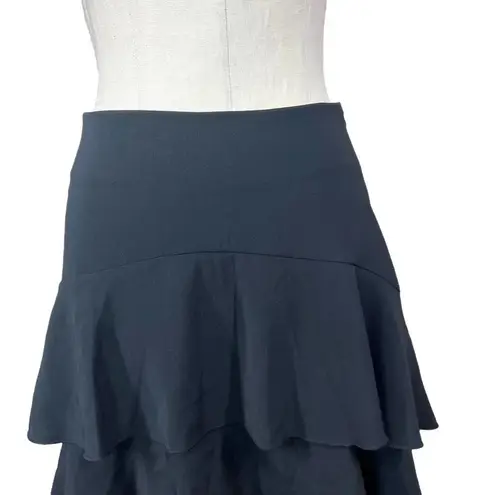 Rinascimento Ruffle High Low Skirt Black Size XS