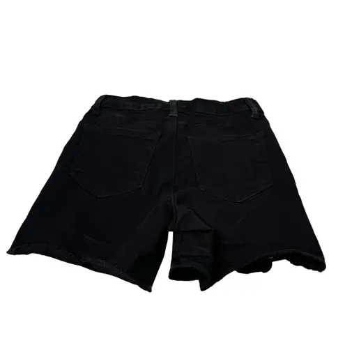 KanCan Black Denim Jean Shorts Distressed Cuffed Mid Rise 3 25