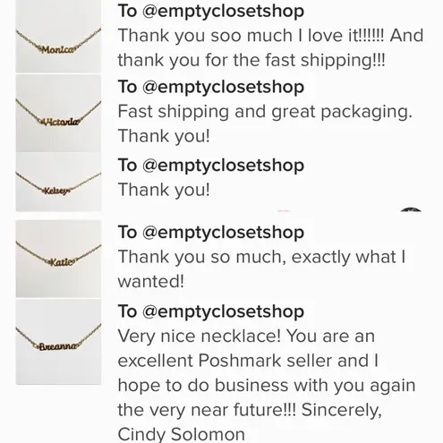 Marina De Buchi “Beth” Personalized Name Necklace