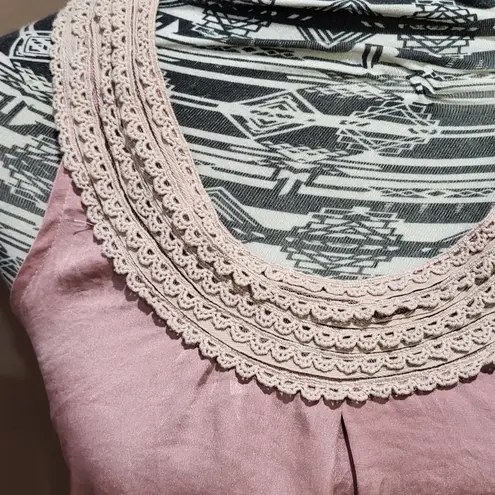 Happening in the present (H.I.P) Dusty Rose Racerback Sleeveless Blouse …