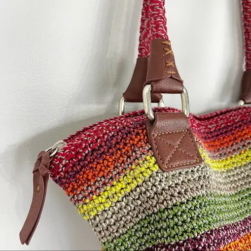 The Sak  Y2K Multicolor Woven Boho Mini Satchel