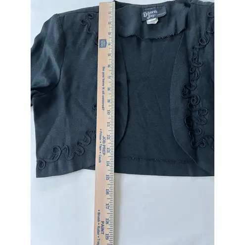 Dawn Joy Fashions Long Sleeve Cropped Jacket Shoulder Pads Size 7