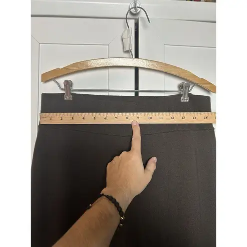 Dockers Women’s Tapered Crop Wool Blend Brown Straight Leg Pull On Pants XL