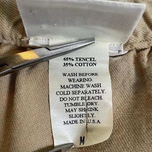 Eileen Fisher  Tan Khaki Wrap Maxi Skirt Adjustable Waist Pocket Classic‎ Size M - Image 7