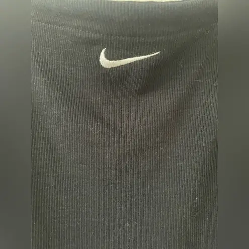 Nike  Sportswear Chill Knit Black Women's Tight Mini-Rib Cami Dress; size XL