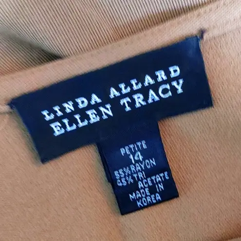 Ellen Tracy Camel Side Slit Long Skirt