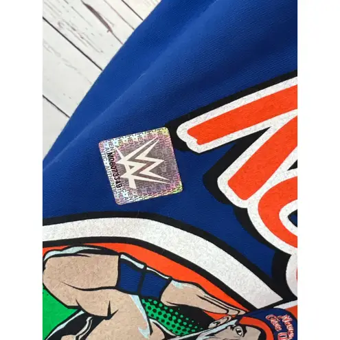 John Cena WWE tee Shirt Respect Earn It Never Give Up You Cant See Me NWT Small Blue