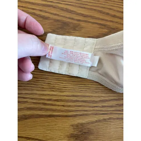 Cacique Lane Bryant Lightly Lined Cotton Bra Underwire Beige Size 42C