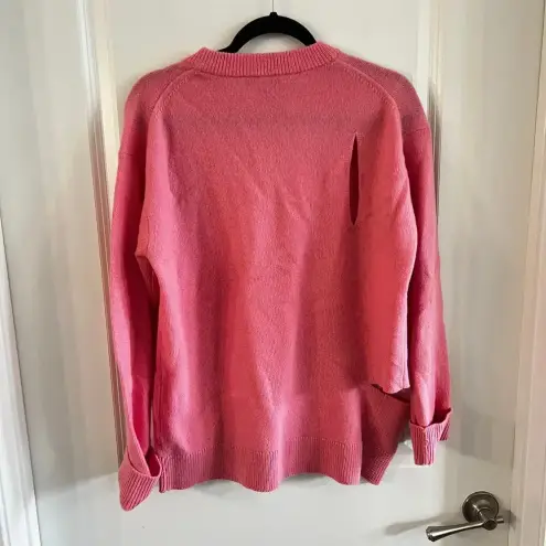 Tibi  Cutout Lambswool Sweater Size XS Color Pink