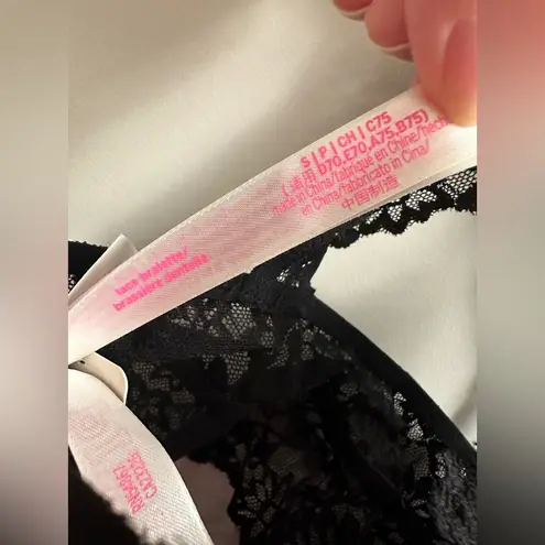 PINK - Victoria's Secret Victoria’s Secret PINK Black Lace Bralette