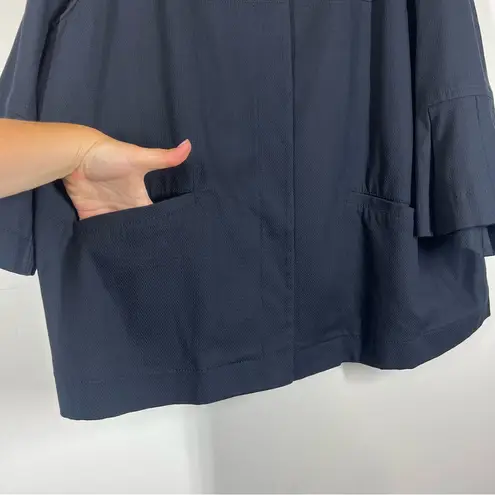 Marina Rinaldi Persona Navy Blue Blazer Jacket Size US 22