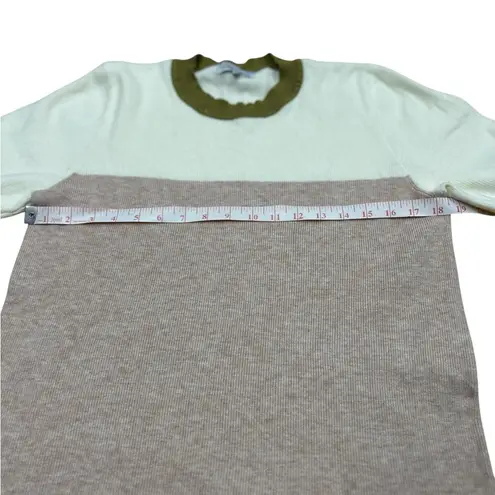 Polagram Lucy Avenue Women's Color Block Short Sleeve Pullover Sweater Size L