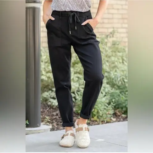 Judy Blue Jogger Jeans Stretch Denim Elastic High Waist Black size 18W