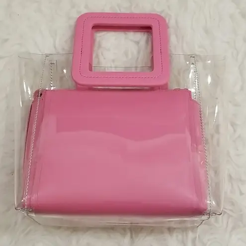 STAUD ππ Mini Shirley Tote Bag ~ Clear Pink NWT