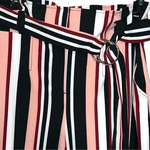 New York & Company Black pink and White Striped Women's palazzo Pants Size 16