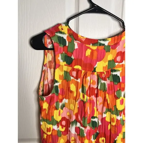 Pomander Place Women's Magnolia Watercolor Kenzo Floral Flowy Dress S Tuckernuck White