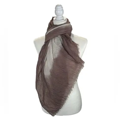 Source Unknown SCARF Ombré Rectangular with Eyelash trim