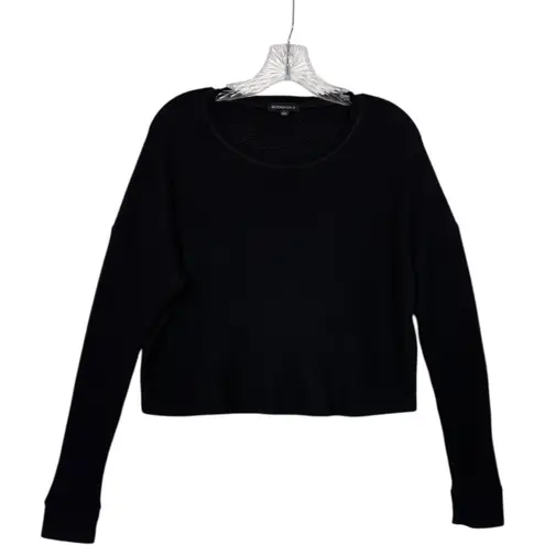 Beyond Yoga Black Waffle Knit Living Easy Lounge Set Sweater Jogger Pants Sz M