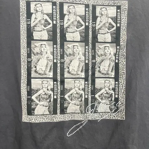 Guess  Women's Short‎ Sleeve Rhinestone Anna Nicole Graphic T-Shirt Charcoal Xl