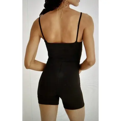 Madewell  Womens Black Knit Shorts Biker Unitard Size M