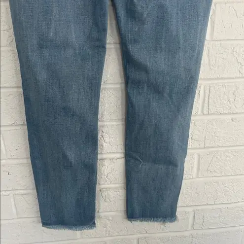 Studio Blue Women's Blue Distressed Jeans with Rips. Size 30