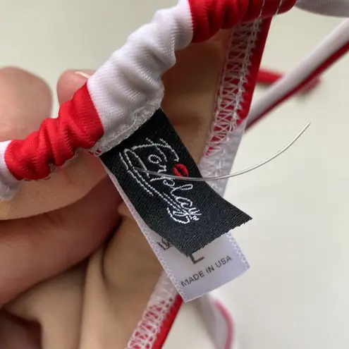 NWOT Forplay sexy Stars and Stripes string bikini, size large