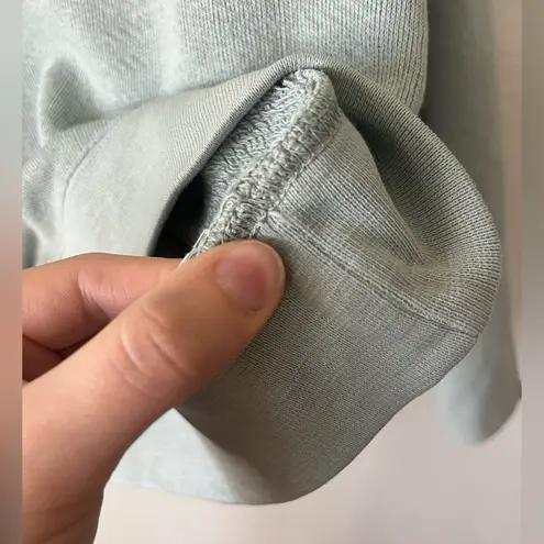 Ulla Johnson Jude Puff Sleeve Sweatshirt in Blue Green Women's Size P