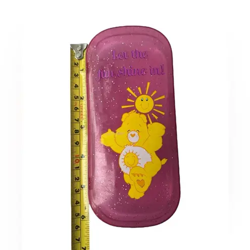 VTG Care Bears Funshine Bear Pink Opaque Glasses Case Let The Fun Shine In