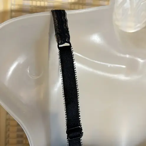 Felina Lingerie Black Beige Push Up Bra Lace Trim Underwire Padded Size 32D