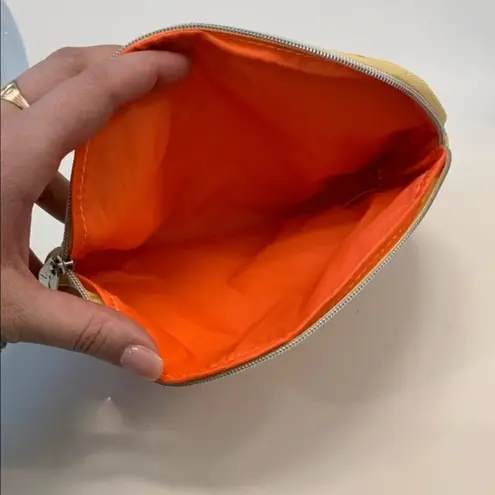 Ipsy World Traveler Passport Stamp Makeup Travel Bag Yellow