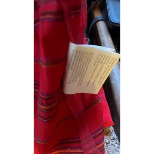 Comme des Garçons comme des garcons tricot red flannel shirt