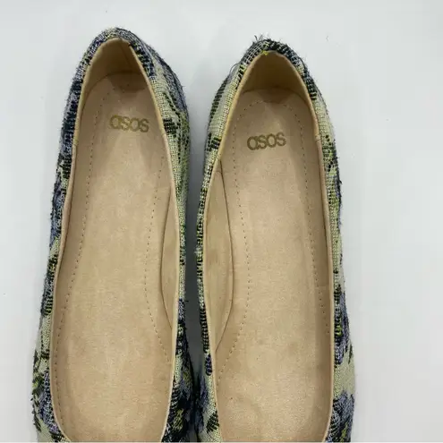 ASOS  Floral Fabric Slip On Ballet Flats Women's SZ 6 NWOB